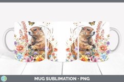 GorgeousWatercolor Mug Wrap design.