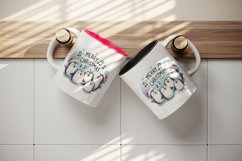 Watercolor group of penguins singing carols Merry Christmas quote print 20 oz tumbler skinny mug wrap clipart t-shirt sublimation printable design