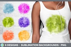 Bundle of six Watercolor grunge sublimation backgrounds.