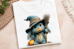 Watercolor Halloween Animals Clipart Product Image 3