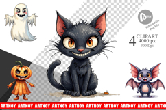 Halloween Characters Clipart Product Image 1
