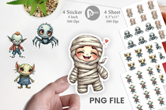 Halloween Characters Sticker Product Image 1