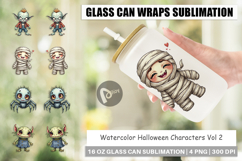 Halloween Characters Glass Can Product Image 1