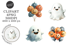 watercolor halloween clipart Product Image 1