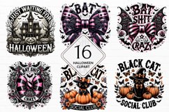 watercolor halloween clipart, halloween sublimation Bundle Product Image 1
