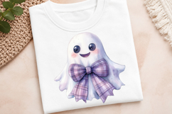 Watercolor Halloween Cute Ghost Clipart Product Image 4