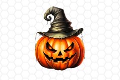Watercolor Halloween Pumpkin Cliparts