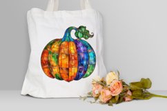 Watercolor Halloween Pumpkin Clipart Bundle Product Image 5