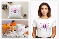 halloween watercolor spider transparent png