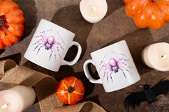 halloween watercolor spider clipart png
