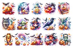 Watercolor Halloween Clipart, Halloween Season Clipart, Spooky Halloween PNG, Halloween Sublimation Art, Watercolor Spooky Clipart, Halloween Clipart Bundle PNG, Halloween Season Sublimation Designs, Watercolor Halloween Art Bundle, Spooky Halloween Clipa