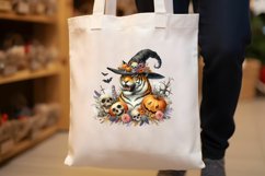 Watercolor Halloween Tiger Clipart Product Image 5