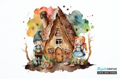 Watercolor Hansel and Gretel PNG Clipart Product Image 1
