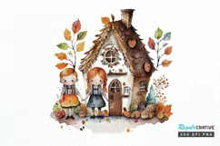 Watercolor Hansel and Gretel PNG Clipart Product Image 1
