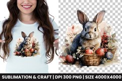 Watercolor Easter Bunny Png