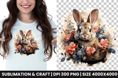 watercolor easter bunny clipart