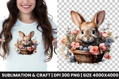 watercolor easter bunny clipart