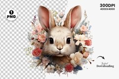 watercolor easter bunny sublimation