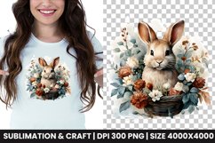 Watercolor Easter Bunny Clipart Png