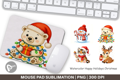 Happy Holidays Mouse Pad Product Image 1