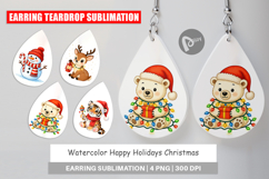 Happy Holidays Earring Product Image 1