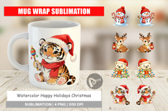 Happy Holidays Mug Wrap Product Image 1