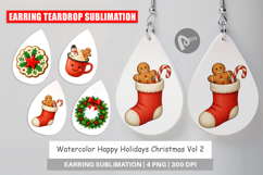 Happy Holidays Earring Product Image 1