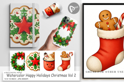 Happy Holidays Digital Paper Product Image 1