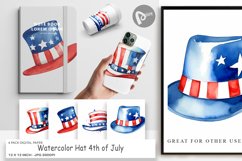 Digital Paper Hat 4th of July Product Image 1