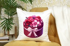 Watercolor Hatbox Flowers Clipart Bundle Product Image 6