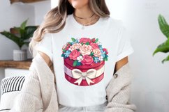 Watercolor Hatbox Flowers Clipart Bundle Product Image 2