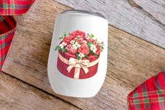 Watercolor Hatbox Flowers Clipart Bundle Product Image 4