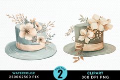 Watercolor Hats Clipart Bundle Product Image 4