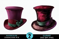Watercolor Hats Clipart Bundle Product Image 2