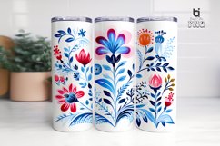 Watercolor Hawaiian Flower Sublimation Tumbler Design Product Image 10