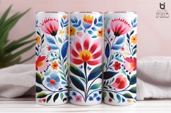 Watercolor Hawaiian Flower Sublimation Tumbler Design Product Image 11