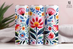 Watercolor Hawaiian Flower Sublimation Tumbler Design Product Image 11