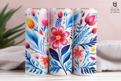 Watercolor Hawaiian Flower Sublimation Tumbler Design Product Image 9