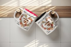 Motherhood fueled by coffee mug, cup wrap sublimation design Product Image 5