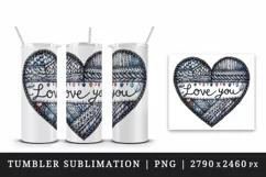 Watercolor heart cozy knitted pattern Love You quote Valentine Day print 20 oz tumbler skinny mug wrap clipart t-shirt sublimation printable design