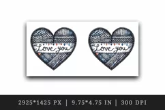 Watercolor heart cozy knitted pattern Love You quote Valentine Day print 20 oz tumbler skinny mug wrap clipart t-shirt sublimation printable design