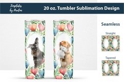 Watercolor Heart Custom Tumbler Wraps for Sublimation