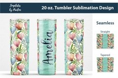 Watercolor Heart Custom Tumbler Wraps for Sublimation