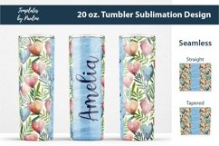 Watercolor Heart Custom Tumbler Wraps for Sublimation