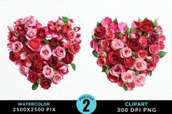 Heart Flower Sublimation PNG Clipart Product Image 1