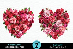 Heart Flower Sublimation PNG Clipart Product Image 1