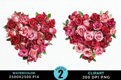 Heart Flower Sublimation PNG Clipart Product Image 1