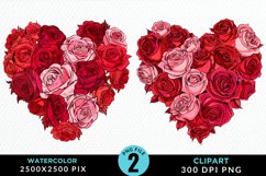 Heart Flower Sublimation PNG Clipart Product Image 1
