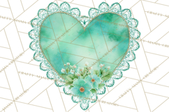 Watercolor Hearts PNG Clipart, Cute Valentine Clip Art Product Image 3