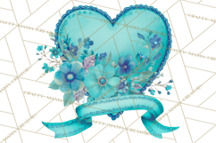 Watercolor Hearts PNG Clipart, Cute Valentine Clip Art Product Image 4